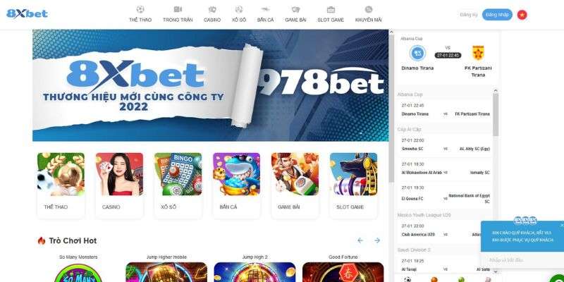 Nhà cái chơi tài xỉu uy tín 8Xbet