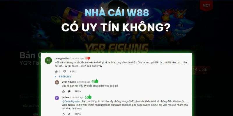 Hỏi đáp trả lời người chơi về W88