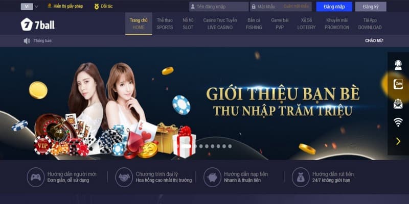 Giải đáp một số thông tin về nhà cái 7ball