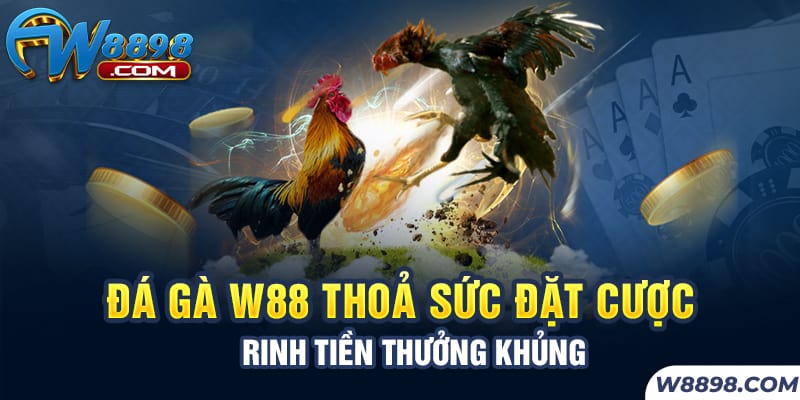 Đá Gà W88 Thoả Sức Đặt Cược Rinh Tiền Thưởng Khủng